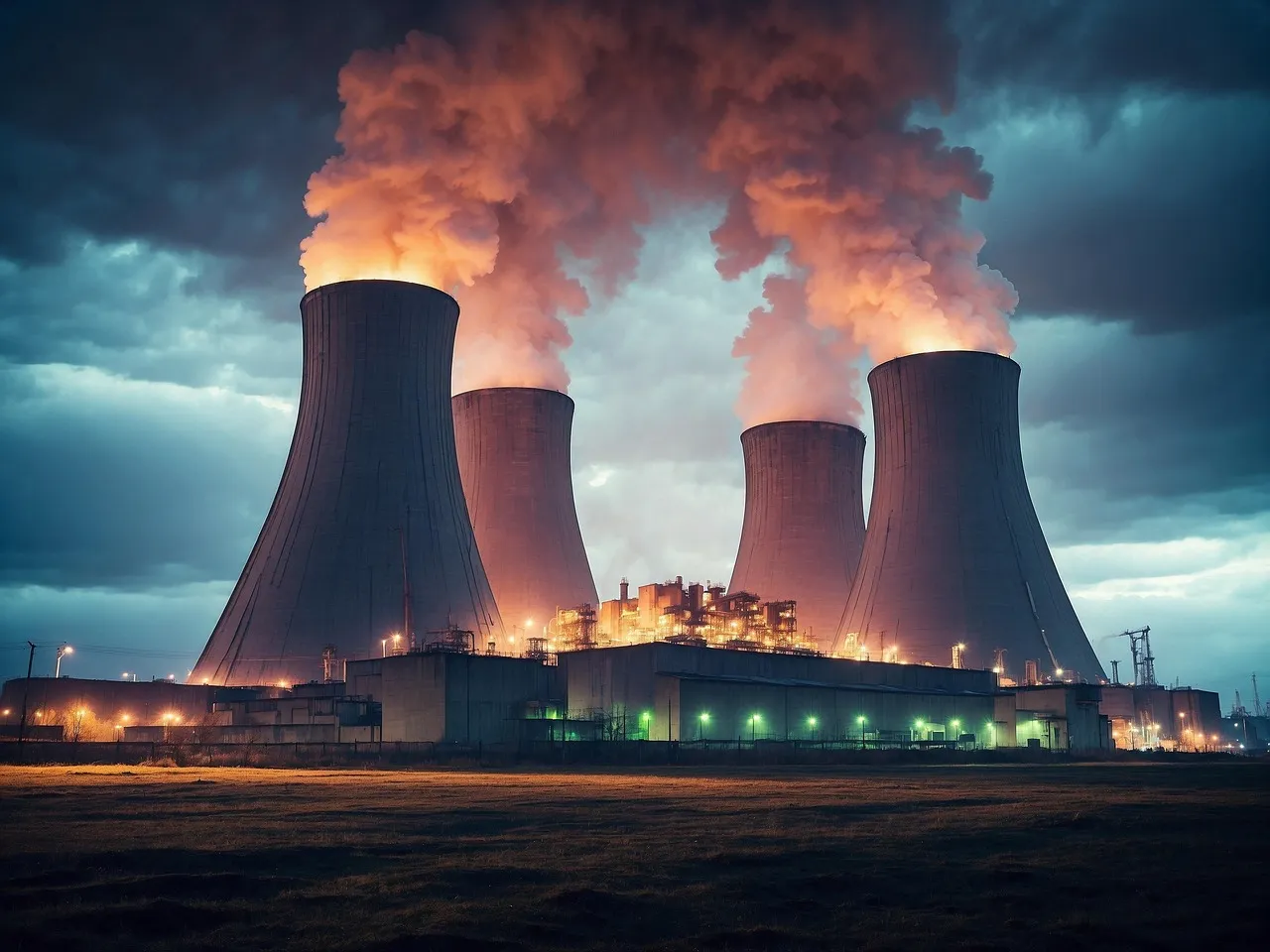 Imagen de una planta nuclear