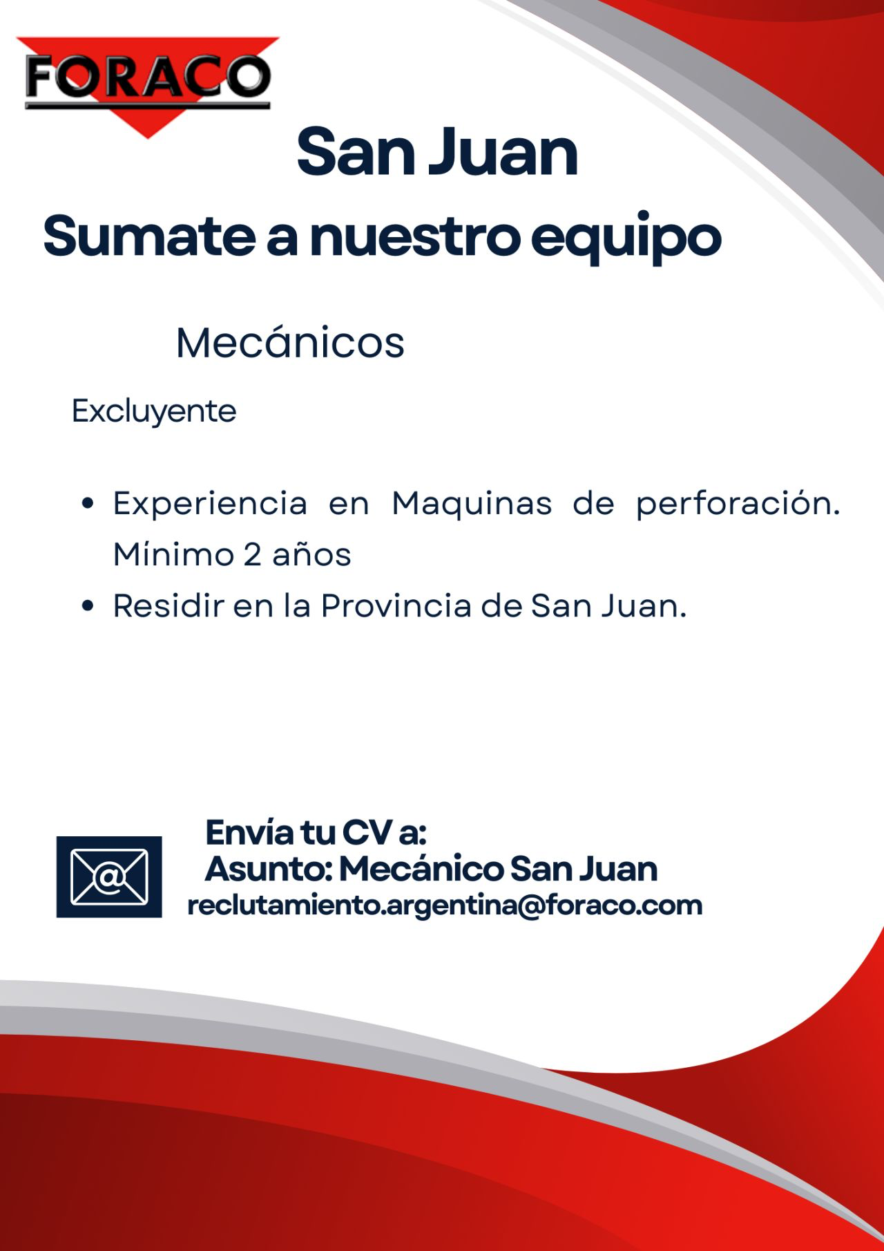 Acero y Roca | Magazine Minero - Ofertas laborales segunda quincena de Diciembre