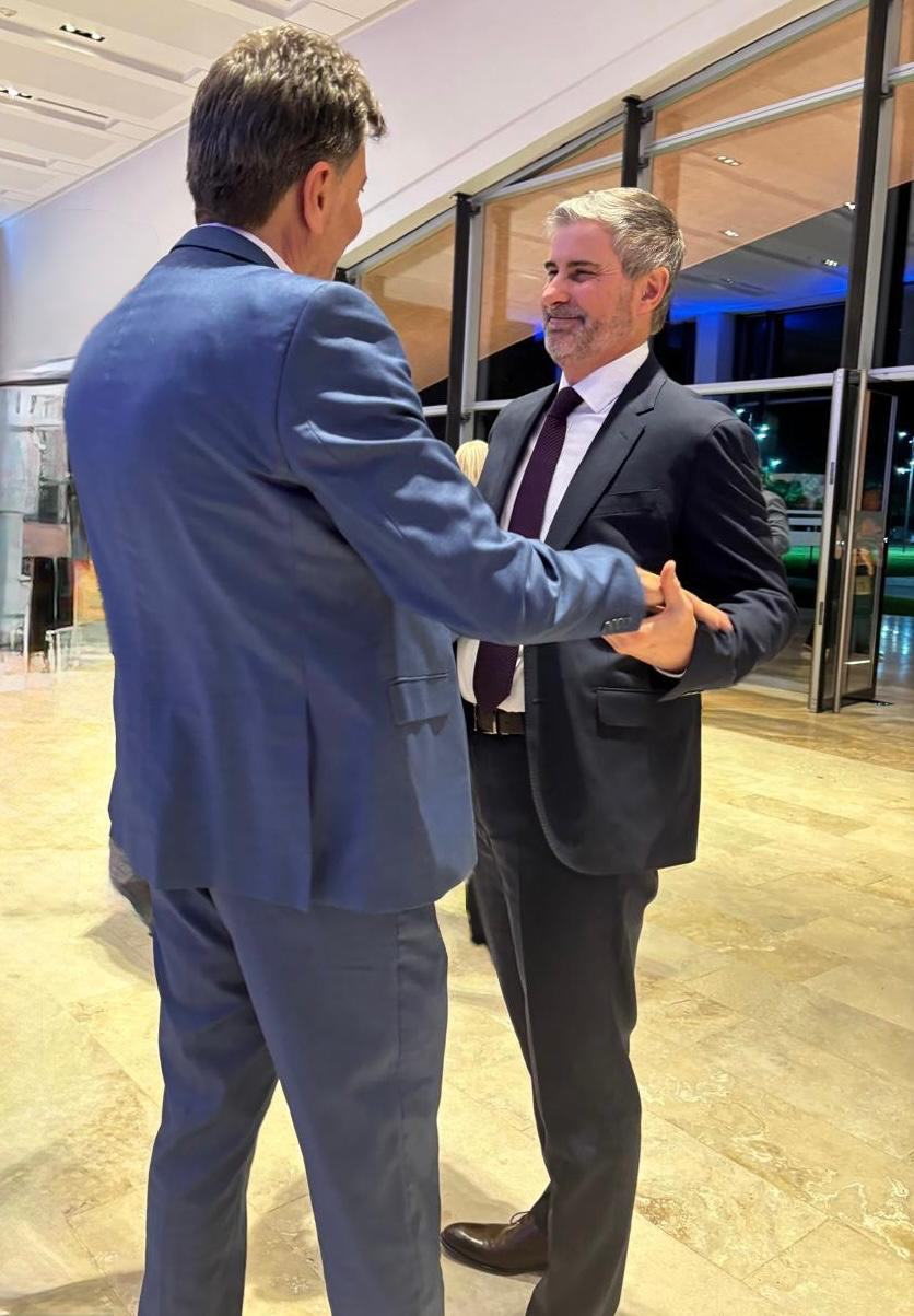 Claudio García junto a Marcelo Álvarez de Barrick Gold.