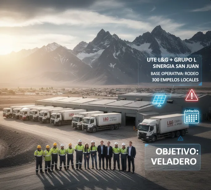 Imagen representativa de la unión entre L&G y Grupo L. Imagen ilustrativa de ACERO Y ROCA