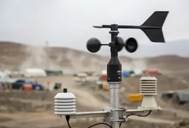 Estación meteorológica profesional en entorno de montaña. Imagen ilustrativa de ACERO Y ROCA