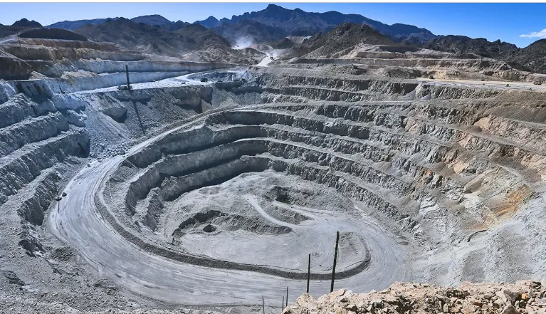 Minería de Catamarca: Vista de una operación minera en la provincia.