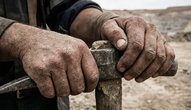 Piel reseca y agrietada por condiciones climáticas extremas de montaña. Imagen ilustrativa de ACERO Y ROCA