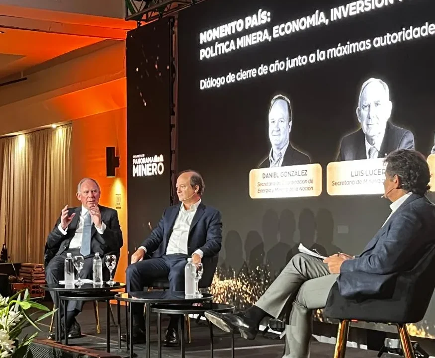 Luis Lucero y Daniel González en el Seminario Argentina Oro, Plata y Cobre.