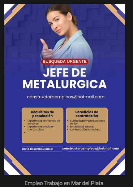 Acero y Roca | Magazine Minero - Ofertas laborales segunda quincena de Diciembre