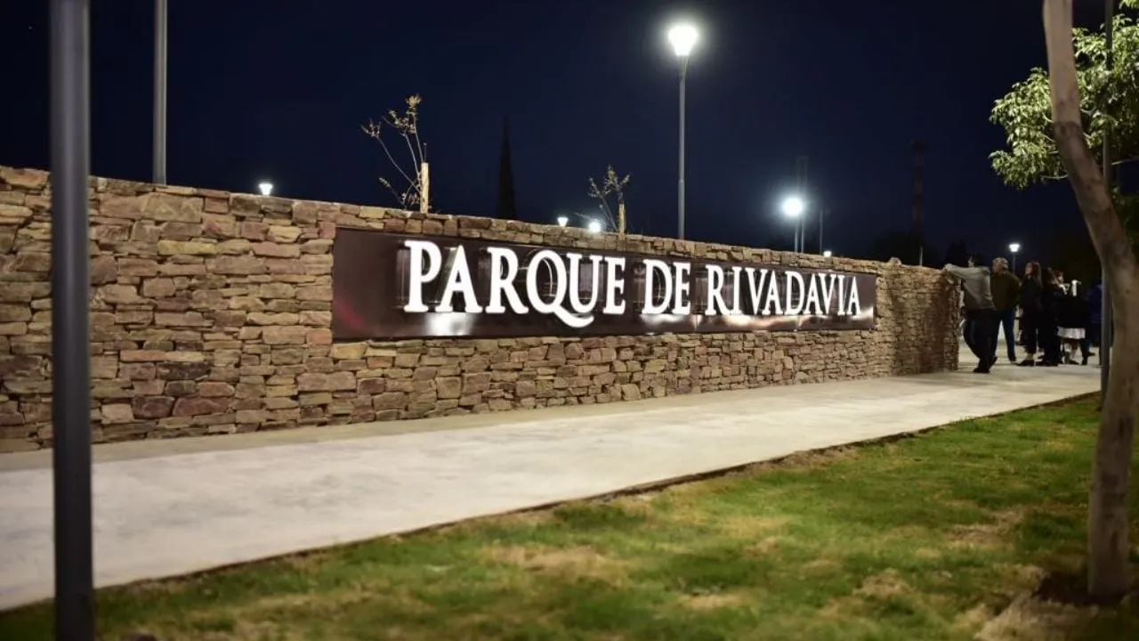 Parque de Rivadavia, ubicación Noche de las Universidades UNSJ.