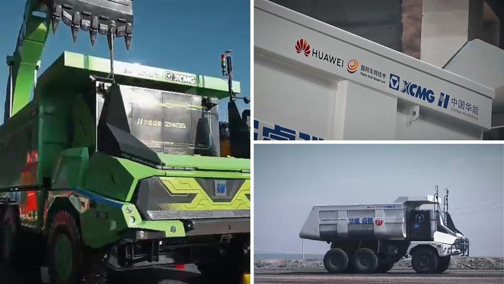 CAMIONES XCMG OPERADOS REMOTAMENTE CON TECNOLIGIA HUAWEI