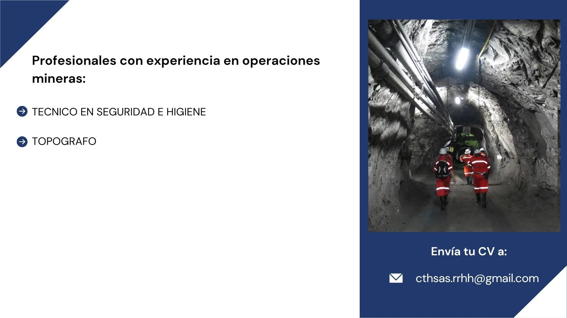 Acero y Roca | Magazine Minero - Ofertas laborales segunda quincena de Diciembre