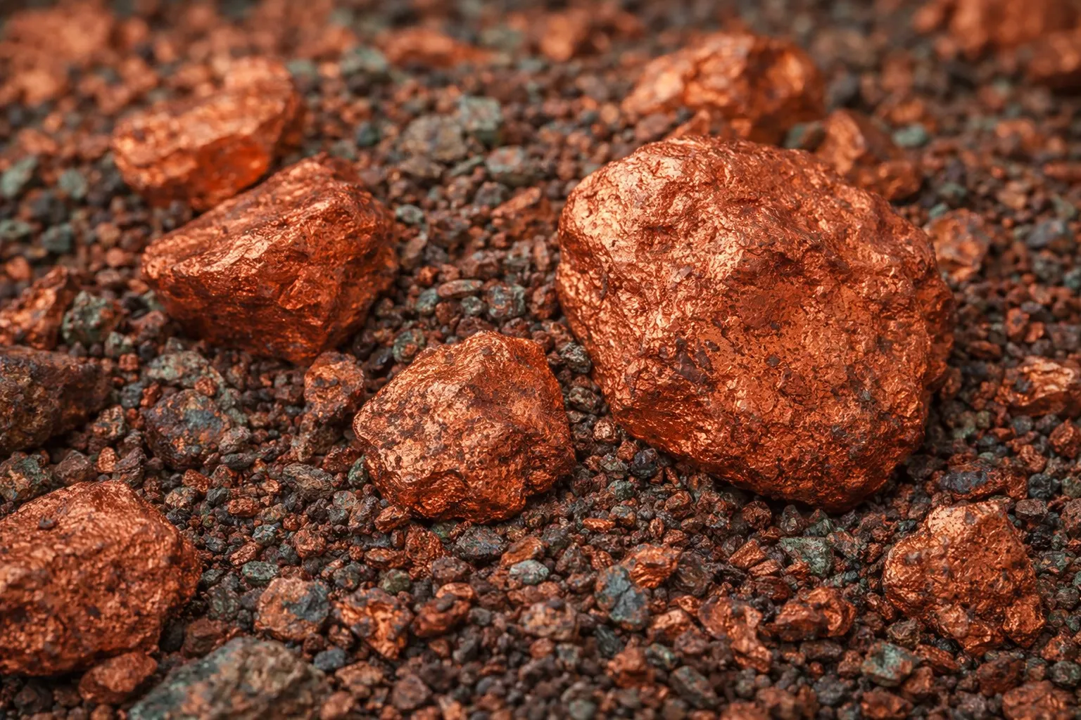 Contenido Original de ACERO Y ROCA - Prohibida su reproducción Muestra de mineral de cobre y molibdeno extraida del catastro Glencore El Pachon