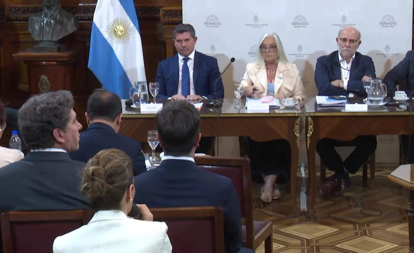 Marcelo Orrego defendiendo la Reforma Ley de Glaciares Minería en el Senado.