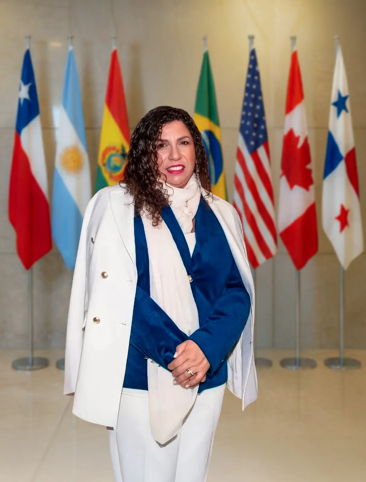 Retrato formal de Pamela Goicovich, presidenta de CIL Lithium.