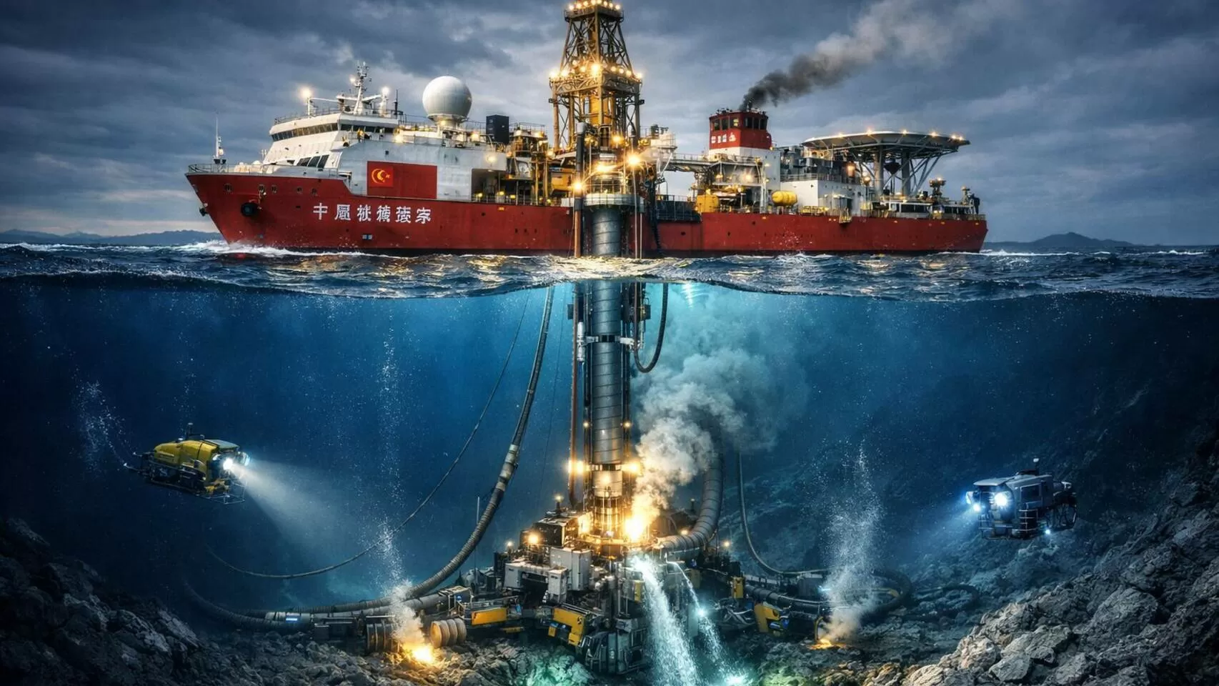 China buque de perforación oceánica minería