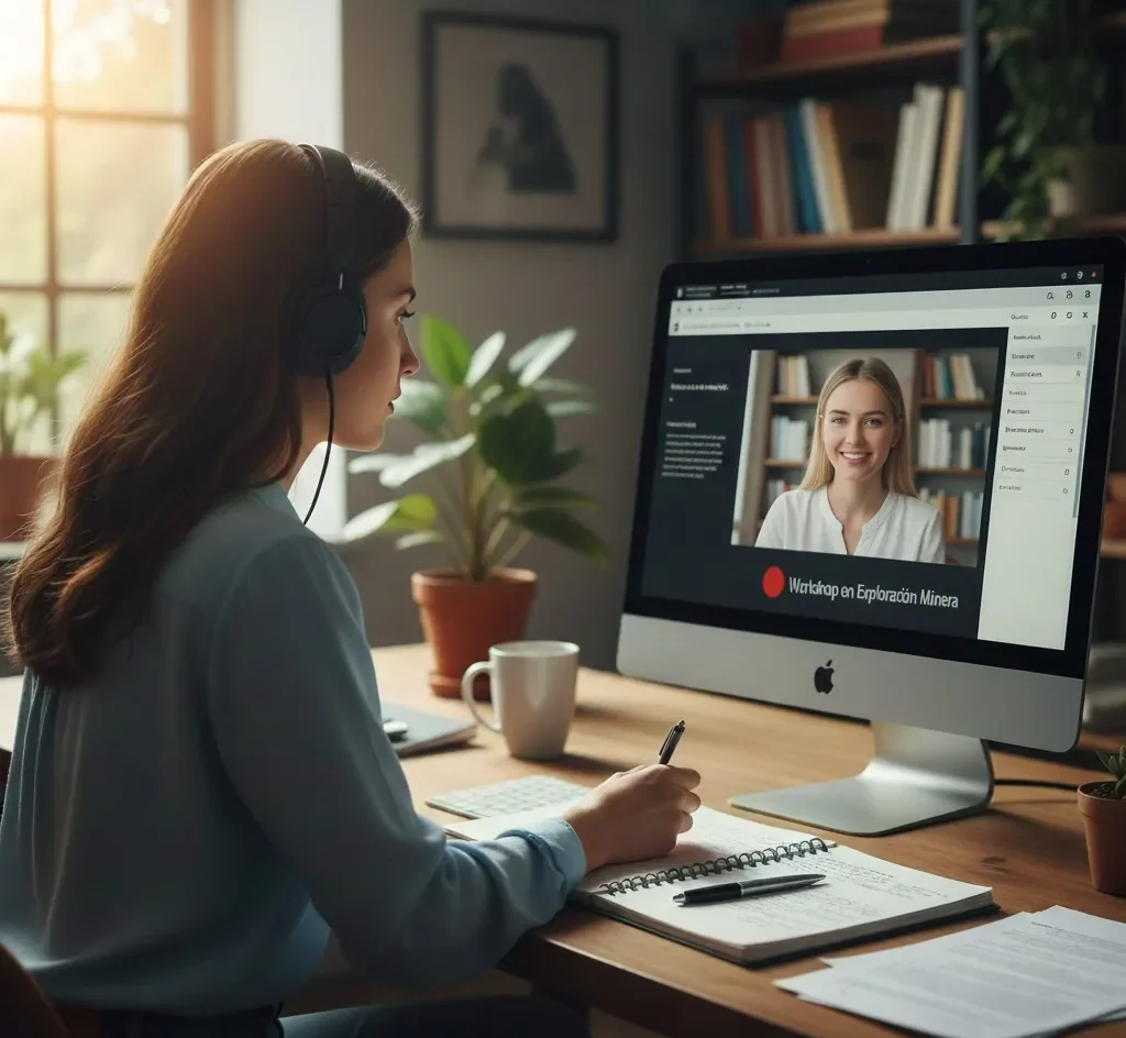 Workshop gratuito de Cursala sobre capacitación en exploración minera. Imagen ilustrativa de ACERO Y ROCA.