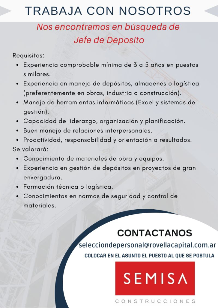 Acero y Roca | Magazine Minero - OFERTAS LABORALES 2026 PRIMERA QUINCENA