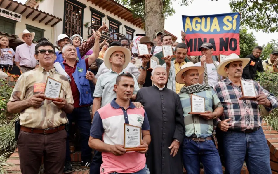 11 defensores y campesinos de Jericó, fueron acusados de los supuestos delitos de secuestro, hurto y lesiones por frenar acciones mineras. Imagen: Mongabay
