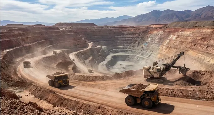 Instalaciones del proyecto de cobre Alumbrera en Catamarca. Imagen ilustrativa de ACERO Y ROCA.