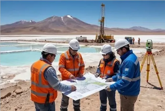 Técnicos mineros litio Puna integración minera Argentina Perú. Imagen ilustrativa de ACERO Y ROCA