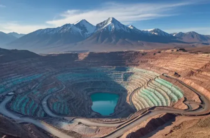 Potencial geológico del cobre en la Cordillera de los Andes San Juan. Imagen ilustrativa de ACERO Y ROCA