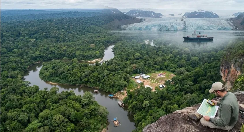 Potencial geológico Arco Minero Venezuela y Groenlandia. Imagen ilustrativa de ACERO Y ROCA