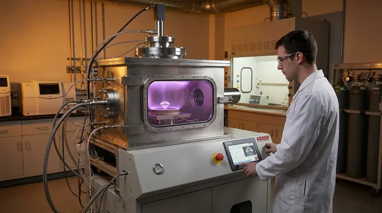 Análisis de diamantes en el laboratorio