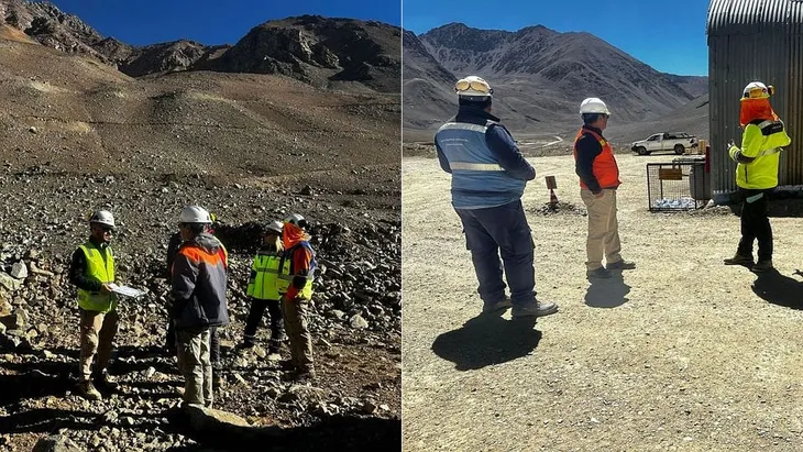 Visita de policía y técnicos gubernamentales al Pachón