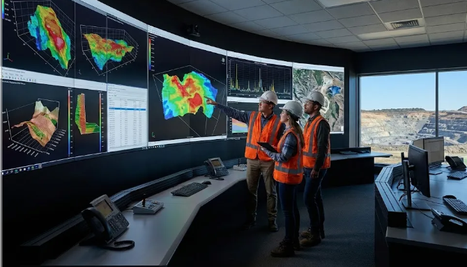 Análisis de modelos 3D con IA en geología minera San Juan. Imagen ilustrativa de ACERO Y ROCA