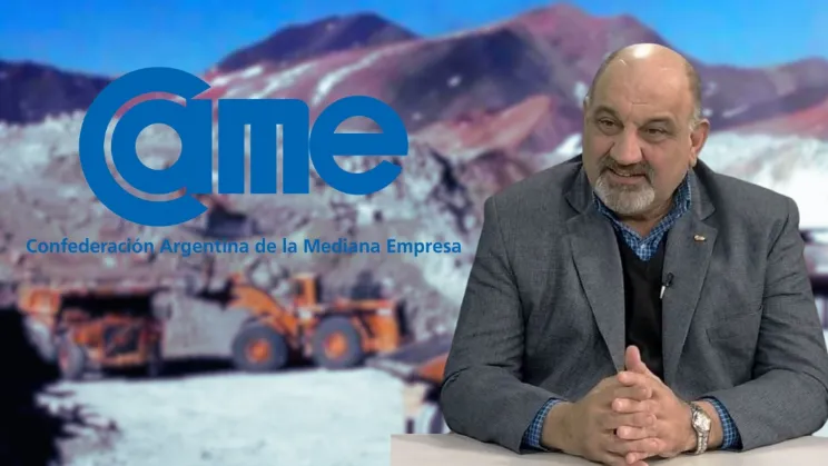 Dino Minnozi presidente de la Federación Económica de San Juan y referente de CAME.Caption: