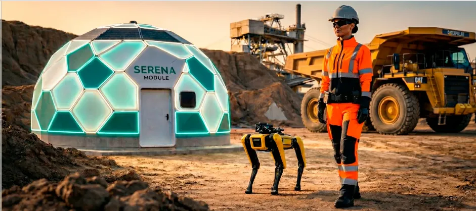 Sistema SERENA neurobienestar gestión de fatiga minería.