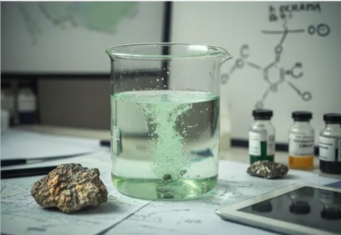 Procesamiento de minerales con reactivos biodegradables minería cobre y oro. Imagen ilustrativa de ACERO Y ROCA