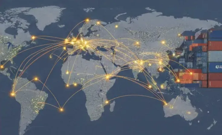 La interconexión global de minerales críticos muestra la tensión entre la demanda europea y la hegemonía logística de Asia. Imagen ilustrativa de ACERO Y ROCA
