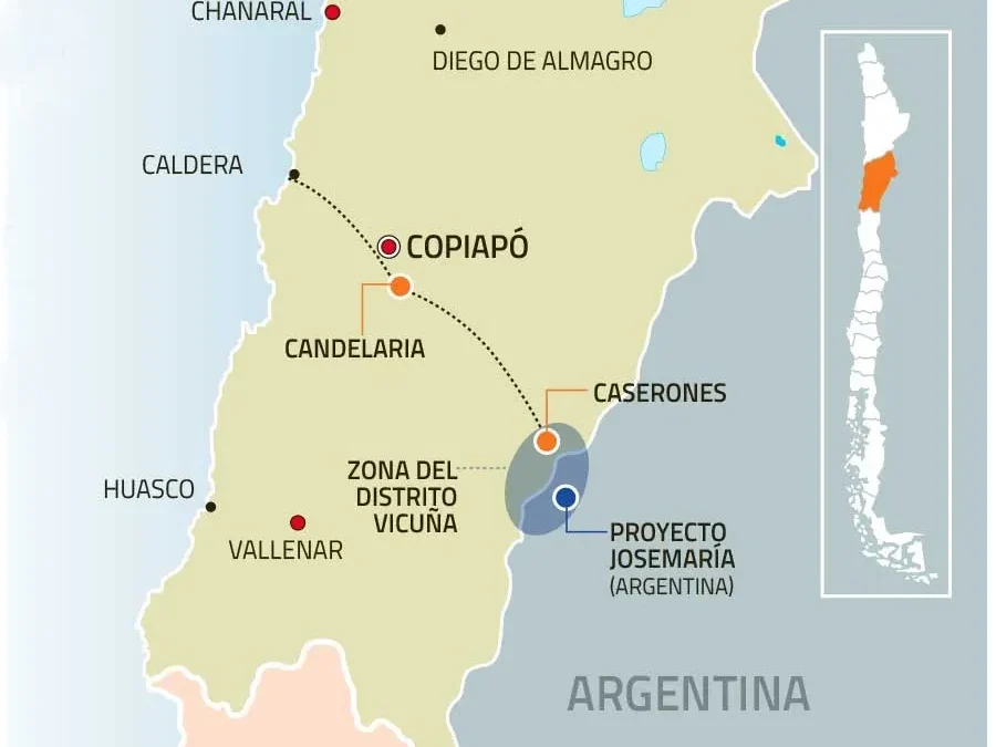 Operaciones de alta montaña en el límite binacional para la inversión Lundin Mining Caserones.