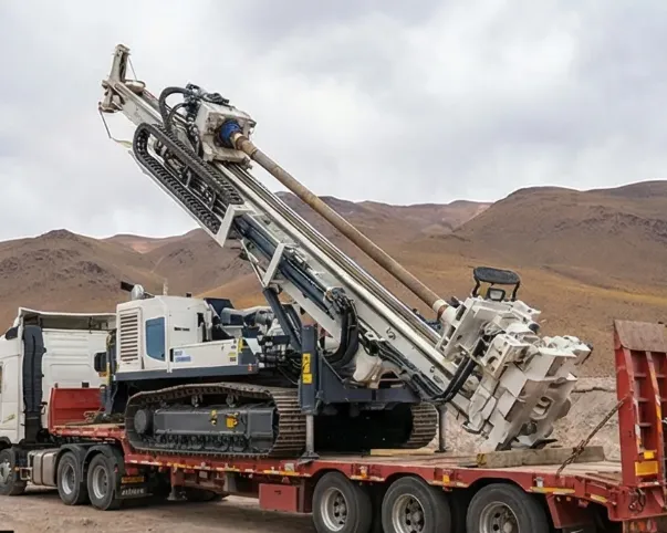 Maquinaria de perforación minera europea en Argentina. Imagen ilustrativa de ACERO Y ROCA