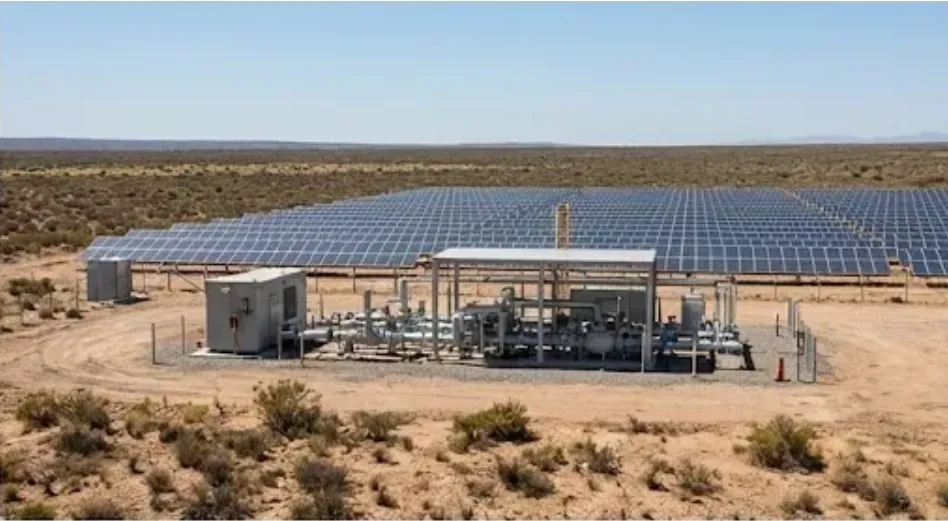 Integración inteligente de parques solares y abastecimiento de gas natural. Imagen ilustrativa de ACERO Y ROCA