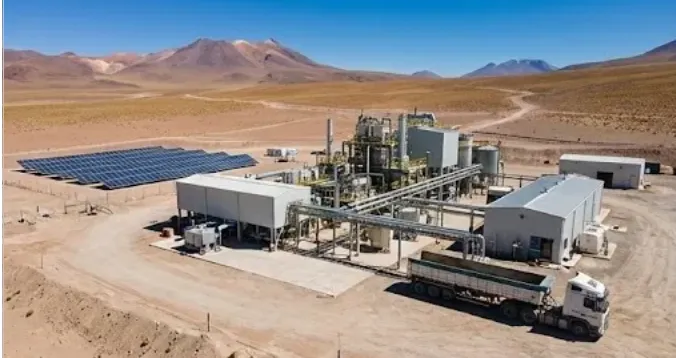 Planta de refinación para procesar minerales críticos Argentina Europa. Imagen ilustrativa de ACERO Y ROCA