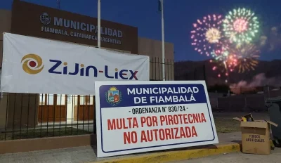 multa por uso de fuegos artificiales. Imagen ilustrativa de ACERO Y ROCA