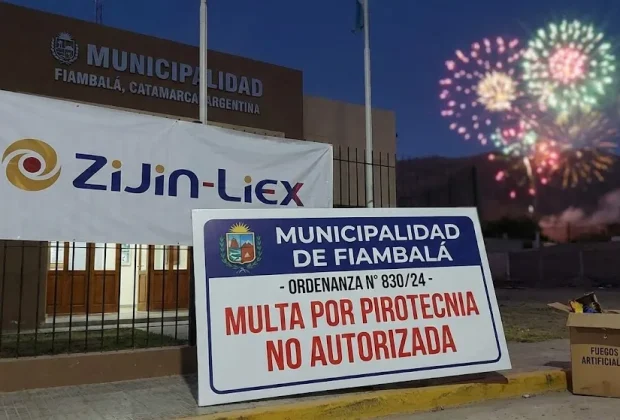 multa por uso de fuegos artificiales. Imagen ilustrativa de ACERO Y ROCA