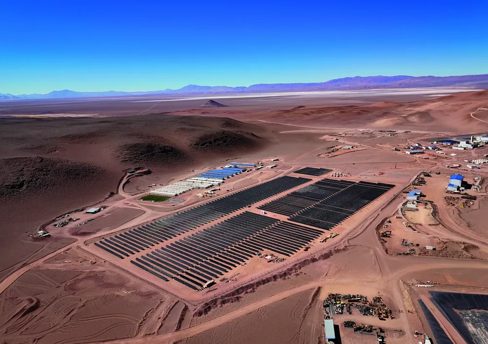 Energía solar minería electrificación.