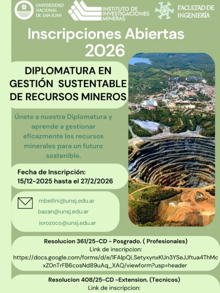 Flyer de la diplomatura en gestión sustentable.