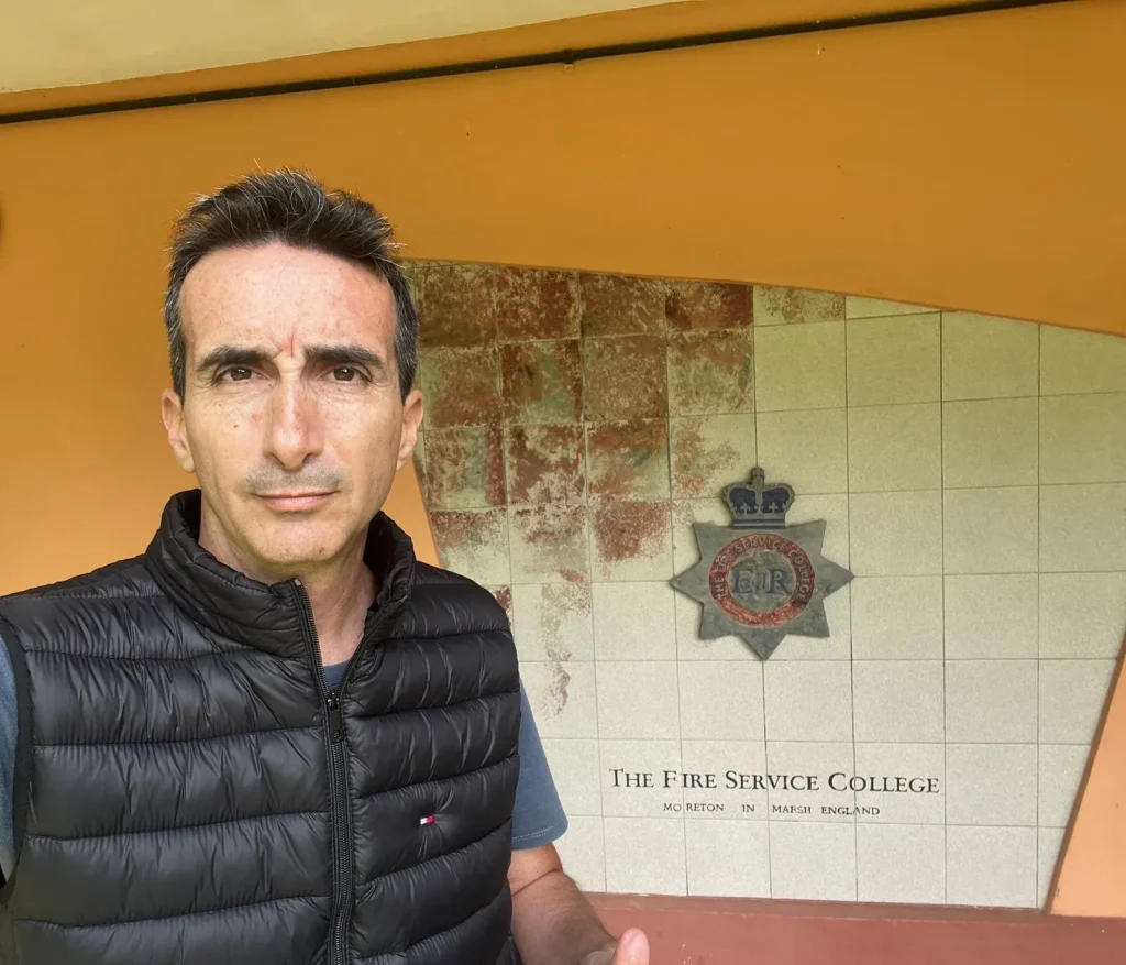 El Licenciado Maximiliano Moreno, especialista en Higiene y Seguridad de la UNSJ.