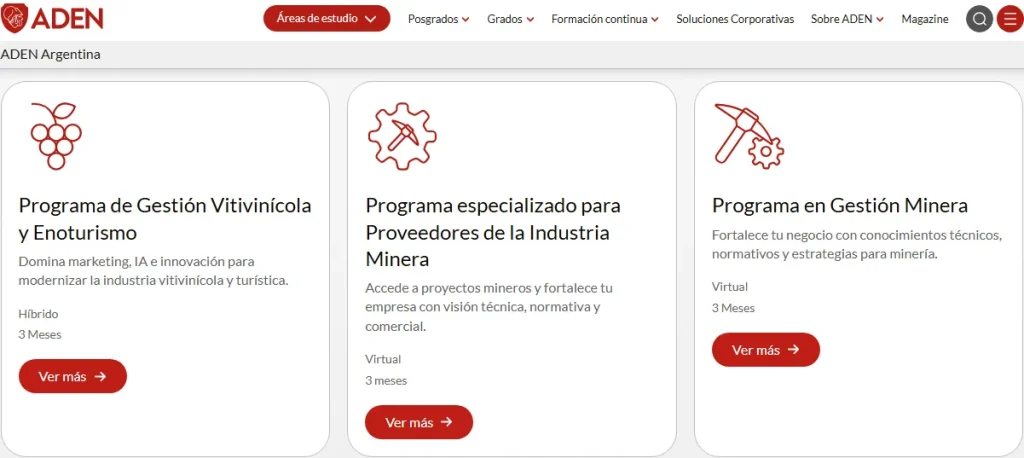 Captura de la web oficial.