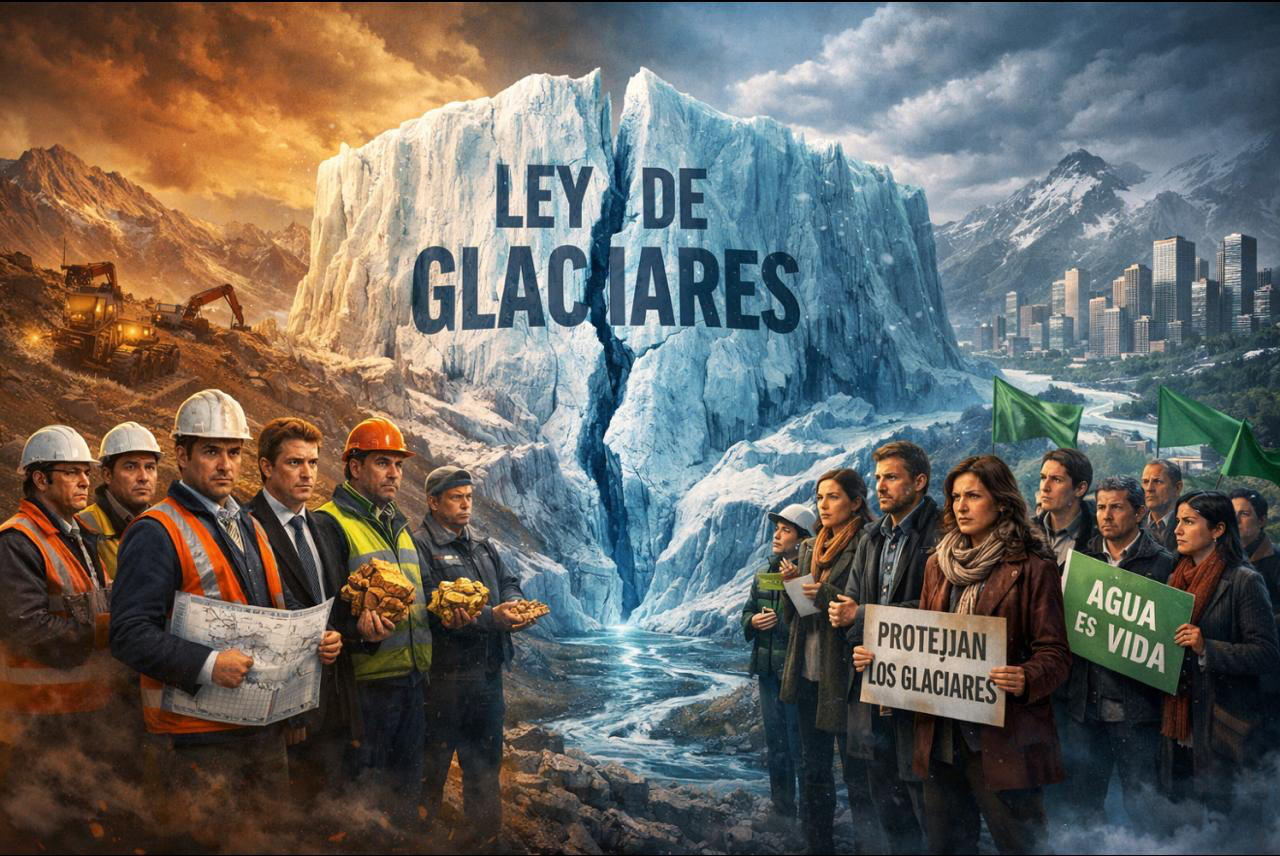 Ley de glaciares a debate. Imagen de Acero y Roca