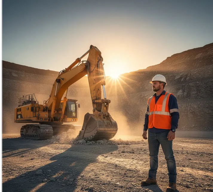 Profesional de la minería analizando procesos productivos. Imagen ilustrativa: Acero y Roca.