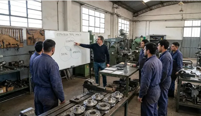 Imagen de ACERO Y ROCA Taller metalúrgico proveedor minero San Juan Triple Impacto. Imagen ilustrativa de Acero y Roca.