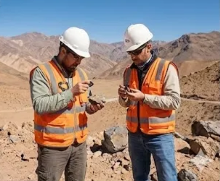 Imagen de Acero y Roca Profesionales realizando tareas de exploración. Imagen ilustrativa de Acero y Roca.