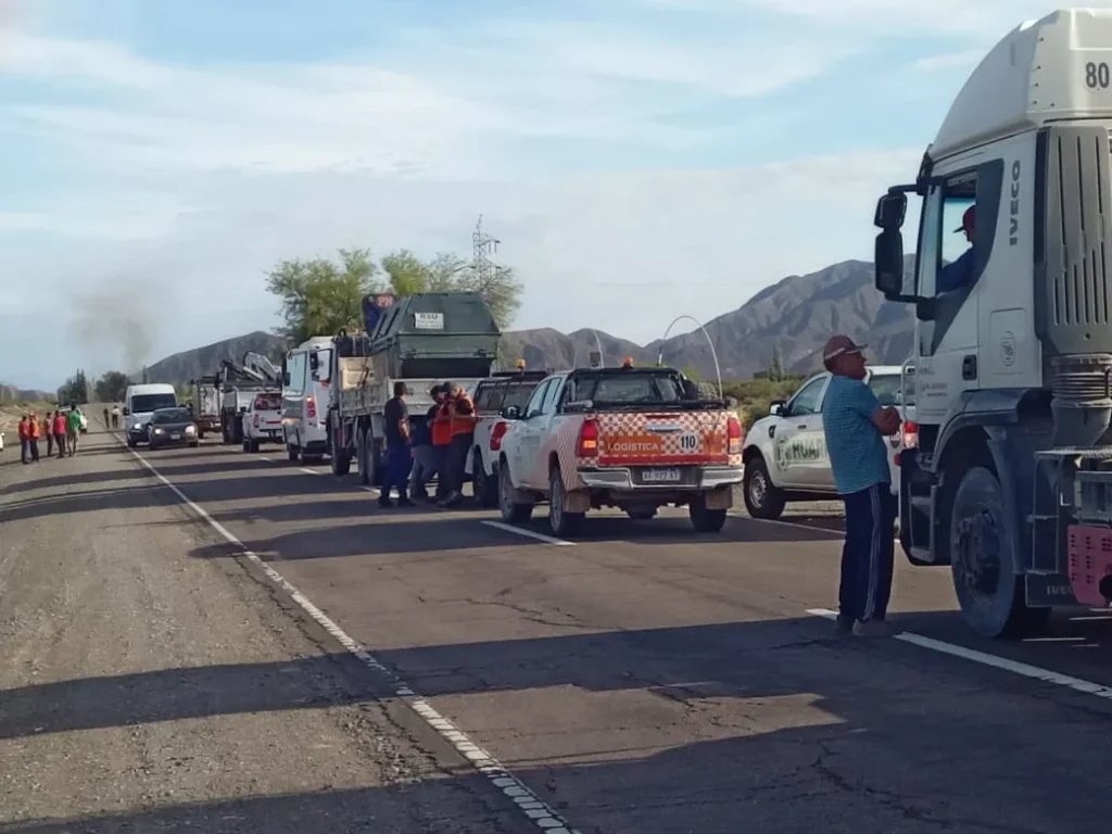 corte de ruta Jáchal desocupados mineros reclamo trabajo local 2024