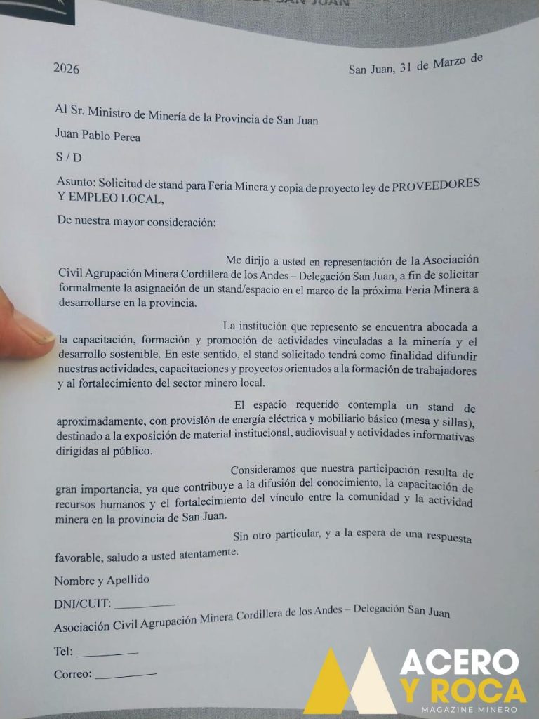 petitorio Expo San Juan Minera trabajadores mineros desempleados
