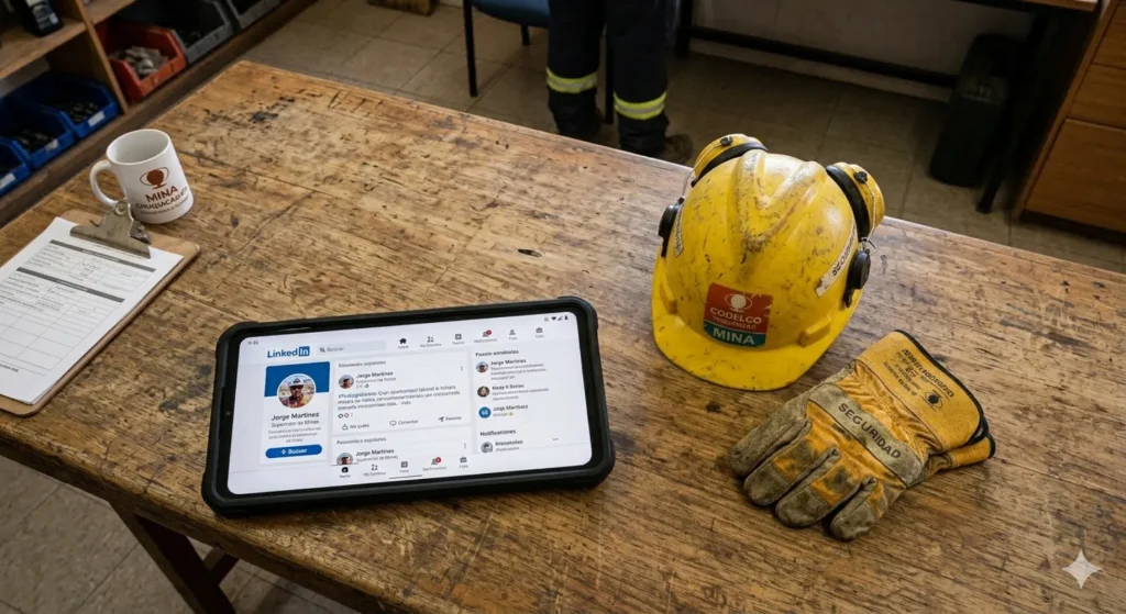 Contenido Original de ACERO Y ROCA - Prohibida su reproducción El perfil de LinkedIn es hoy el primer filtro real en el reclutamiento minero moderno. Imagen ilustrativa: ACERO Y ROCA.