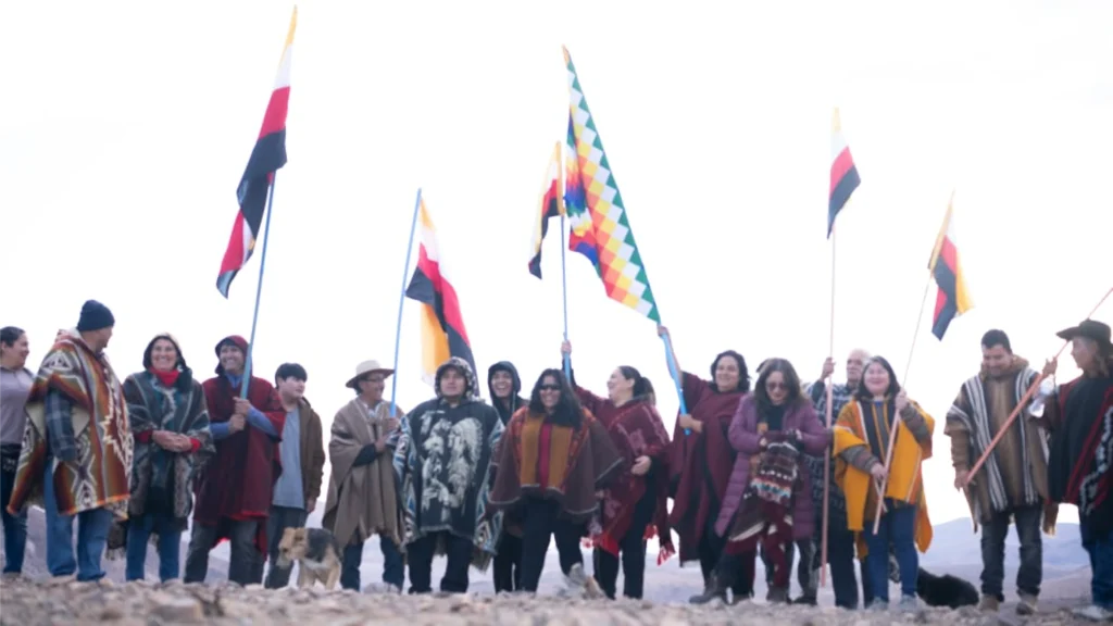 Comunidades collas en el Salar de Maricunga durante defensa territorial frente al conflicto litio Maricunga.