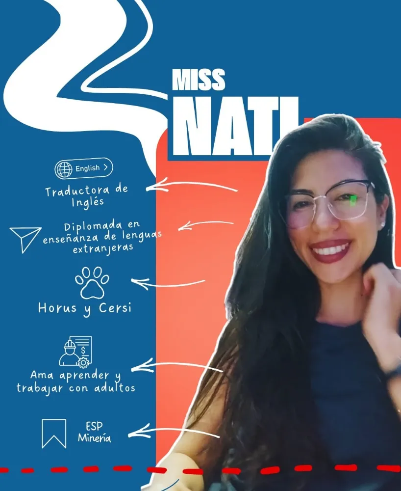 Capacitación minera online 2026. Natalia Pérez dictando curso inglés técnico minería modalidad online formación operativa