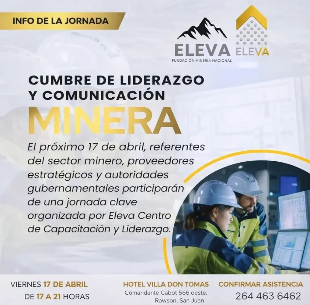 cumbre minera San Juan evento en Hotel Villa Don Tomás con participación del sector minero